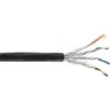 InLine S / FTP montavimo kabelis, PIMF, 7a, AWG 23, Copper, 1200 Mhz, PE, juoda, 50m (70050P)