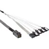 InLine PFP 8643 – SATA x4, 1m, pilka (27630B)