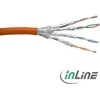 InLine 1000 Mbit RJ45 oranžinis 100m tinklo kabelis (76499O)