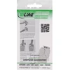 InLine® Keystone RJ45 plonas lizdas, SNAP-In, Cat.8.1, integruotas kabelio raištis