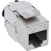 InLine® Keystone RJ45 plonas lizdas, SNAP-In, Cat.8.1, integruotas kabelio raištis