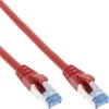 InLine Komutacinis kabelis - S / FTP (PiMf) - Cat.6A - 500MHz - Halogenas nemokamai - Varis - Raudona - 15m (76815R)