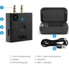 „InLine ®“ lėktuvo „Bluetooth“ garso siųstuvas, BT 5.0, aptX HD/LL, skrydžio adapteris su įkrovimo dėklu