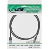 InLine Lim apvalios tinklo kabelis pleistras U / FTP Cat, 6A - Juoda - 5m