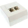 InLine Nest 2x RJ45, balta (74202)