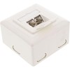 InLine Kištukinis lizdas (6 kat.), 2x RJ45, baltas (75602K)