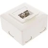 InLine Kištukinis lizdas (6 kat.), 2x RJ45, baltas (75602K)