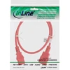 InLine® Maitinimo kabelio ilgintuvas, C13 iki C14, raudonas, 2m