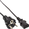 „InLine“ maitinimo kabelis, 35 vnt., birių pakuočių pakuotė ® Maitinimo kabelis vokiškas, 3 kontaktų, IEC C13, H05VV-F, 3x0,75 mm², juodas, 1,8 m