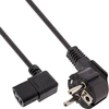 InLine® Maitinimo kabelis, Schutzkontakt kampas į C13 kairėje angeled, juodas, 5m
