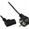 InLine® Maitinimo kabelis, Schutzkontakt kampas į C13 kairėje angeled, juodas, 5m
