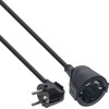 InLine® maitinimo prailginimo kabelis angeld Type F juodas 5m