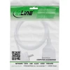 InLine® maitinimo prailginimo kabelis angeld Type F baltas 2m