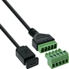 InLine Micro-USB lizdas 5 kontaktų terminalo jungčiai su kabeliu