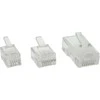 InLine Modulinė 6P4C kištukas, RJ11 itin plokštiems kabeliams, 100 vienetų (73094)