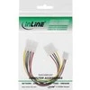 InLine Molex – 4 kontaktų diskelis, 0,13 m, įvairiaspalvis (29658)