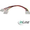 Inline Įmontuotas Y formos maitinimo kabelis, 4 kontaktų