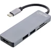 InLine daugiafunkcis šakotuvas USB 3.2, 2x USB-A, HDMI, kortelių skaitytuvas