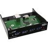 InLine USB 3.0 priekinio skydelio 3,5 "juoda (33395B)