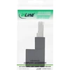 InLine® pataisymo laido adapteris Cat.6A, RJ45 kištukas / lizdas, 90° kampu žemyn