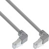 InLine® Patch kabelis dvipusis žemyn, S/FTP (PiMf), Cat.6, 250MHz, PVC, varis, pilkas, 1,75 m
