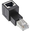 InLine 6A, RJ45 kištukas / lizdas, 90 ° kampu