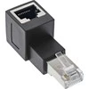 InLine 6A, RJ45 kištukas / lizdas, 90 ° kampu
