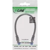 InLine® Patch kabelis šarvuotas, U/FTP, Cat.6A, juodas, 0,5 m