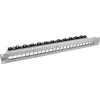 InLine® Patch panelė 24 krypčių, Keystone tuščia panelė Patch panel, 19", 1U, šviesus pilkas RAL7035
