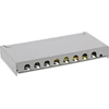 InLine® „Patch panel“ Cat.6A 0.5U 8 prievadų, montuojamas ant stalo/sienos, šviesiai pilkas, RAL7035