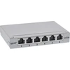 InLine® Patch skydelis Cat.6A 0,5U 6 prievadų, skirtas stalui / sienai / bėgiui, su apsauga nuo dulkių, pilkas