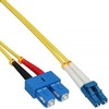 InLine LC / SC Fiber- optinis laidas, 9 / 125μm, OS2, 2m (88656D)