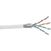 InLine SF / UTP tinklo pataisos laidas, Cat.5E, AWG26, CCA, PVC, balta, 100 m (72099W)
