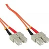 InLine Pluoštas Patchcord SC / SC, 50 / 125μm, OM2 10m (83510)
