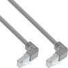 InLine® Tinklo kabelis, iš abiejų pusių lenktas žemyn, S/FTP, Cat.6, 250MHz, PVC, 1,10 m