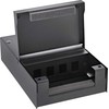 InLine® paviršinio tvirtinimo dėžutė, skirta Keystone 4x RJ45, juoda