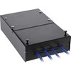 InLine® paviršinio tvirtinimo dėžutė, skirta Keystone 4x RJ45, juoda