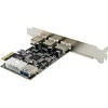 InLine® PCIe plokštė, 3x+1x USB 3.2 Gen.1, suderinama su Molex 4 kontaktų maitinimo jungtimi