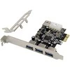 InLine® PCIe plokštė, 3x+1x USB 3.2 Gen.1, suderinama su Molex 4 kontaktų maitinimo jungtimi