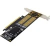 „InLine® PCIe“ plokštė x16 su 2 M.2 ir 1 mSATA lizdais