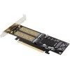 „InLine® PCIe“ plokštė x16 su 2 M.2 ir 1 mSATA lizdais