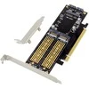 „InLine® PCIe“ plokštė x16 su 2 M.2 ir 1 mSATA lizdais