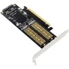 „InLine® PCIe“ plokštė x16 su 2 M.2 ir 1 mSATA lizdais
