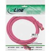 InLine Pečkordas S / FTP, PIMF, 6 kat., PVC, rausva 7,5m (76407M)