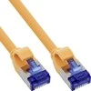 InLine „Slim“ tipo tinklo kabelis „Cat.6A“, S/FTP, TPE (LSZH), lankstus, PoE, geltonas, 30 m (74930Y)