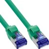 InLine „Slim Cat.6A“ tinklo kabelis, S/FTP, TPE (LSZH), lankstus, PoE, žalias, 25 m (74925G)