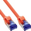 „InLine®“ plonas jungiamasis kabelis, Cat.6A, S/FTP, TPE (LSZH) lankstus, PoE, oranžinis, 20m