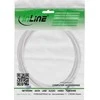 InLine „Slim“ tipo tinklo kabelis Cat.6A, S/FTP, TPE (LSZH), lankstus, PoE, pilkas, 5 m (74905)