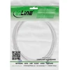 InLine „Slim Cat.6A“ tinklo kabelis, S/FTP, TPE (LSZH), lankstus, PoE, pilkas, 3 m (74903)