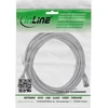 InLine® tinklo kabelis slim, U/FTP, Cat.8.1, TPE be halogenų, pilka, 5m